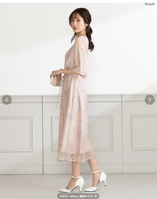 NissenGlamor-グレー（灰色）-ACS-000862-結婚式-二次会向けのパーティードレスレンタルならairCloset-Dress（エアクロドレス）-03-10-1