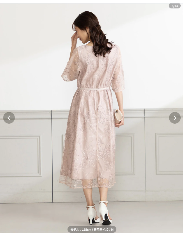 NissenGlamor-グレー（灰色）-ACS-000862-結婚式-二次会向けのパーティードレスレンタルならairCloset-Dress（エアクロドレス）-03-10-2